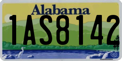 AL license plate 1AS8142