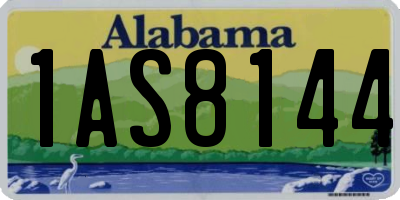 AL license plate 1AS8144