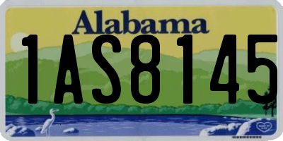 AL license plate 1AS8145