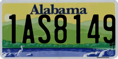 AL license plate 1AS8149