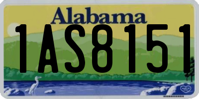AL license plate 1AS8151