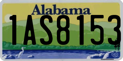 AL license plate 1AS8153