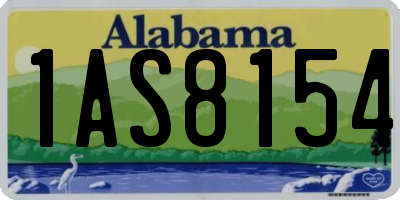 AL license plate 1AS8154