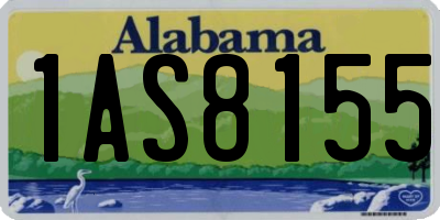 AL license plate 1AS8155