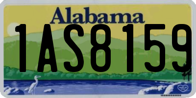 AL license plate 1AS8159