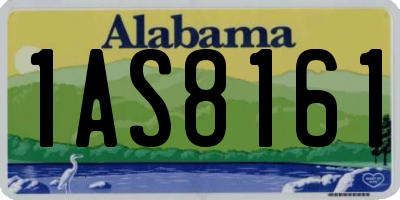 AL license plate 1AS8161