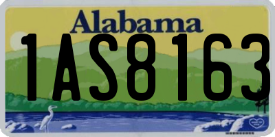 AL license plate 1AS8163