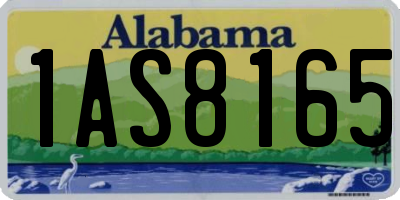 AL license plate 1AS8165