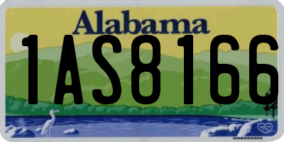 AL license plate 1AS8166