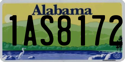 AL license plate 1AS8172