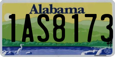 AL license plate 1AS8173