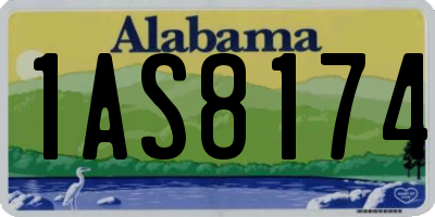 AL license plate 1AS8174