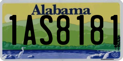 AL license plate 1AS8181