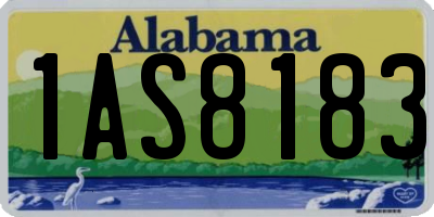 AL license plate 1AS8183