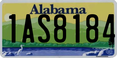 AL license plate 1AS8184