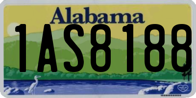 AL license plate 1AS8188