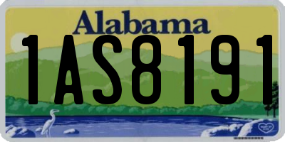 AL license plate 1AS8191