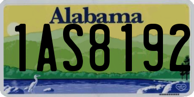 AL license plate 1AS8192