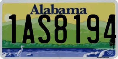 AL license plate 1AS8194