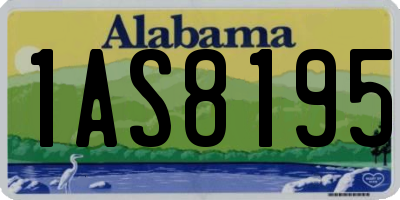 AL license plate 1AS8195