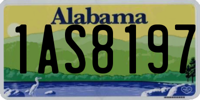 AL license plate 1AS8197