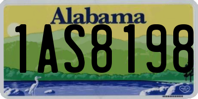 AL license plate 1AS8198