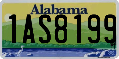 AL license plate 1AS8199