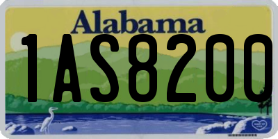 AL license plate 1AS8200