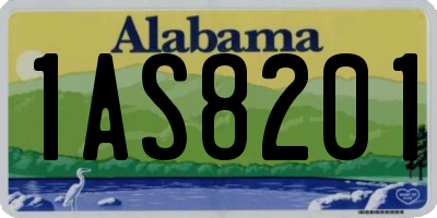 AL license plate 1AS8201