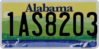 AL license plate 1AS8203
