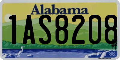 AL license plate 1AS8208