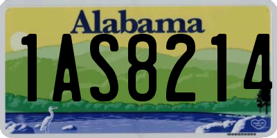 AL license plate 1AS8214