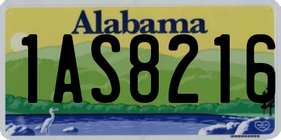 AL license plate 1AS8216