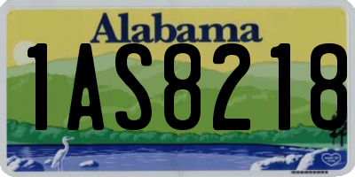 AL license plate 1AS8218