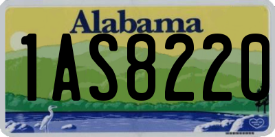 AL license plate 1AS8220
