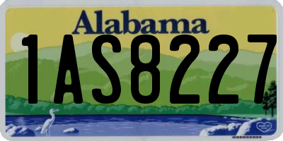 AL license plate 1AS8227