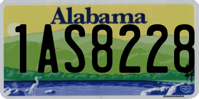 AL license plate 1AS8228