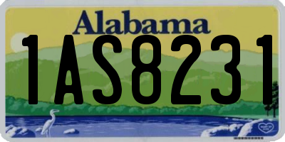 AL license plate 1AS8231