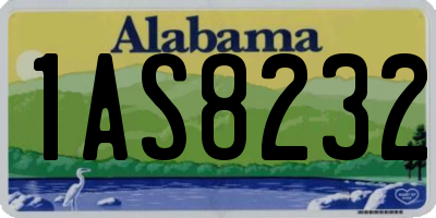 AL license plate 1AS8232