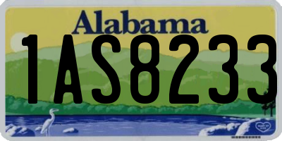 AL license plate 1AS8233