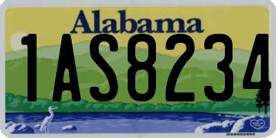 AL license plate 1AS8234