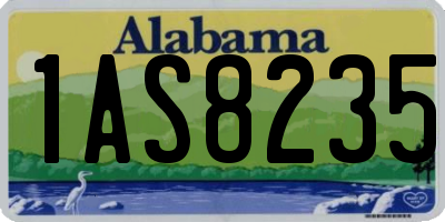 AL license plate 1AS8235