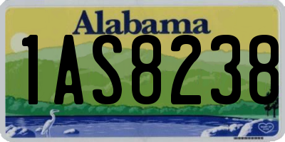 AL license plate 1AS8238