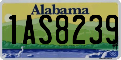 AL license plate 1AS8239