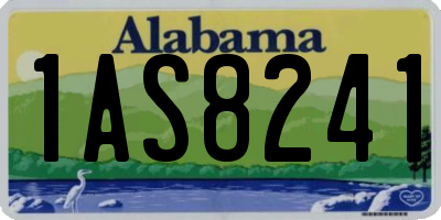 AL license plate 1AS8241