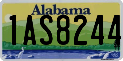 AL license plate 1AS8244