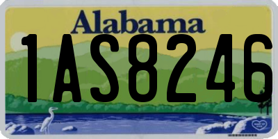 AL license plate 1AS8246