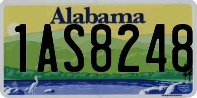 AL license plate 1AS8248
