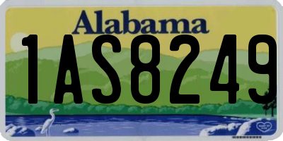 AL license plate 1AS8249