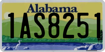 AL license plate 1AS8251